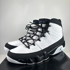 Nike Air Jordan 9 Retro University Blue Men's 13 White/Black Sneakers CT8019-140